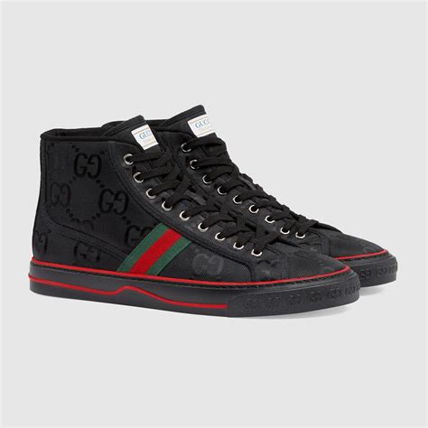 scarpe nere gucci uomo|gucci sneaker uomo.